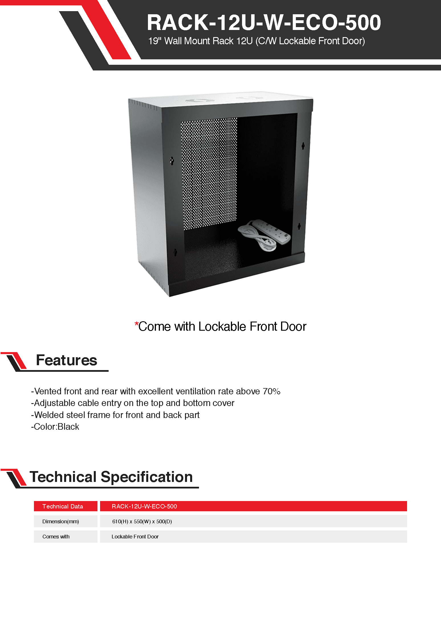 Buy RACK-12U-W-ECO-500 | Ranger Automation